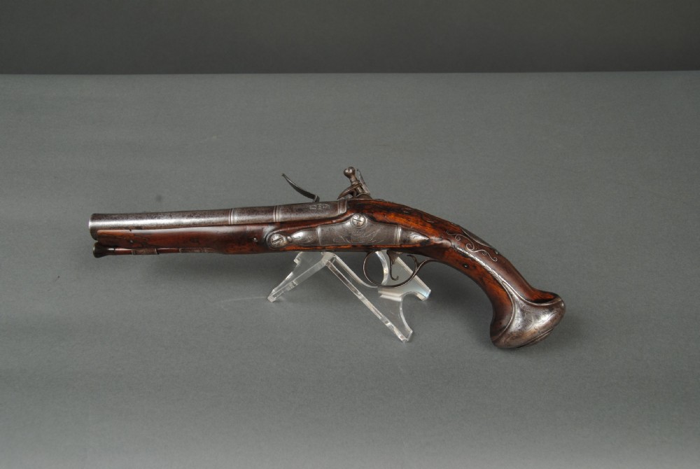 AN 18TH CENTURY FLINTLOCK HOLSTER PISTOL BY RICHARDS View V