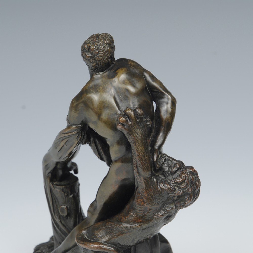 A BRONZE FIGURE OF MILO OF CROTON AFTER PIERRE PUGET View IV