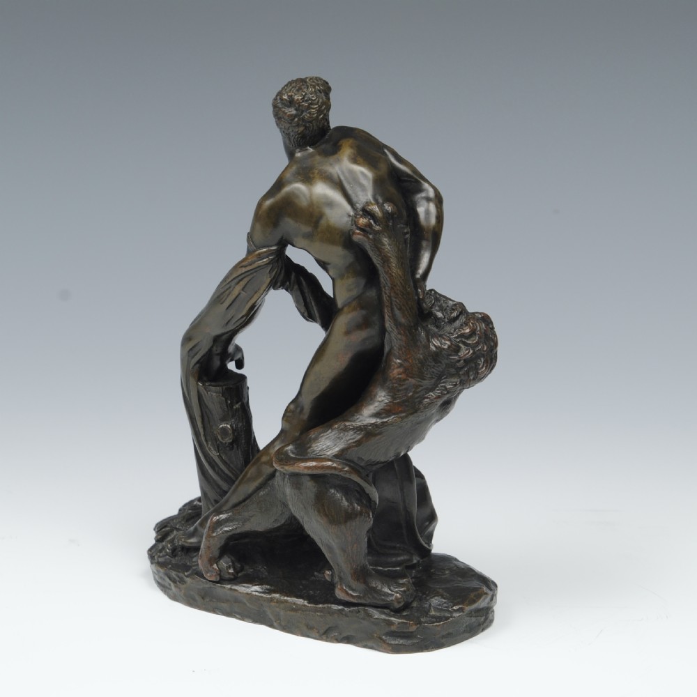A BRONZE FIGURE OF MILO OF CROTON AFTER PIERRE PUGET View VI