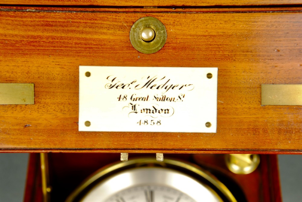 A RARE 2 DAY MARINE CHRONOMETER BY GEORGE HEDGER View III