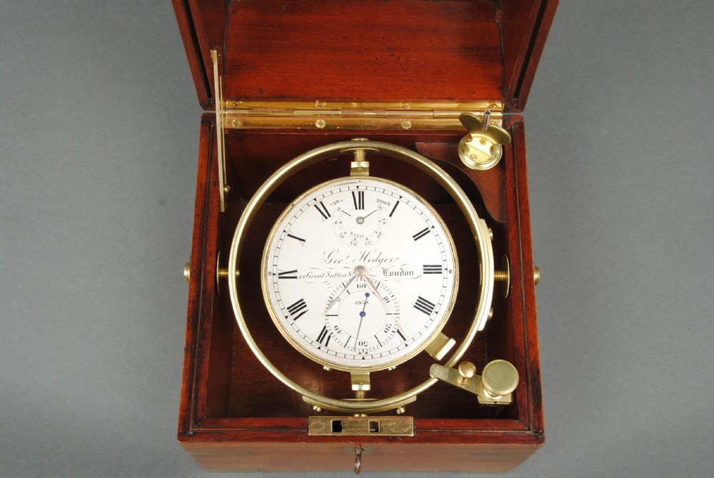 A RARE 2 DAY MARINE CHRONOMETER BY GEORGE HEDGER View VI