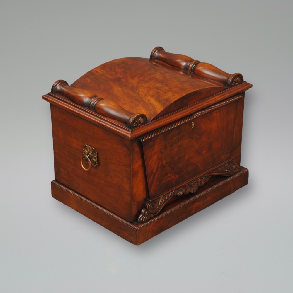 A REGENCY MAHOGANY WINE COOLER