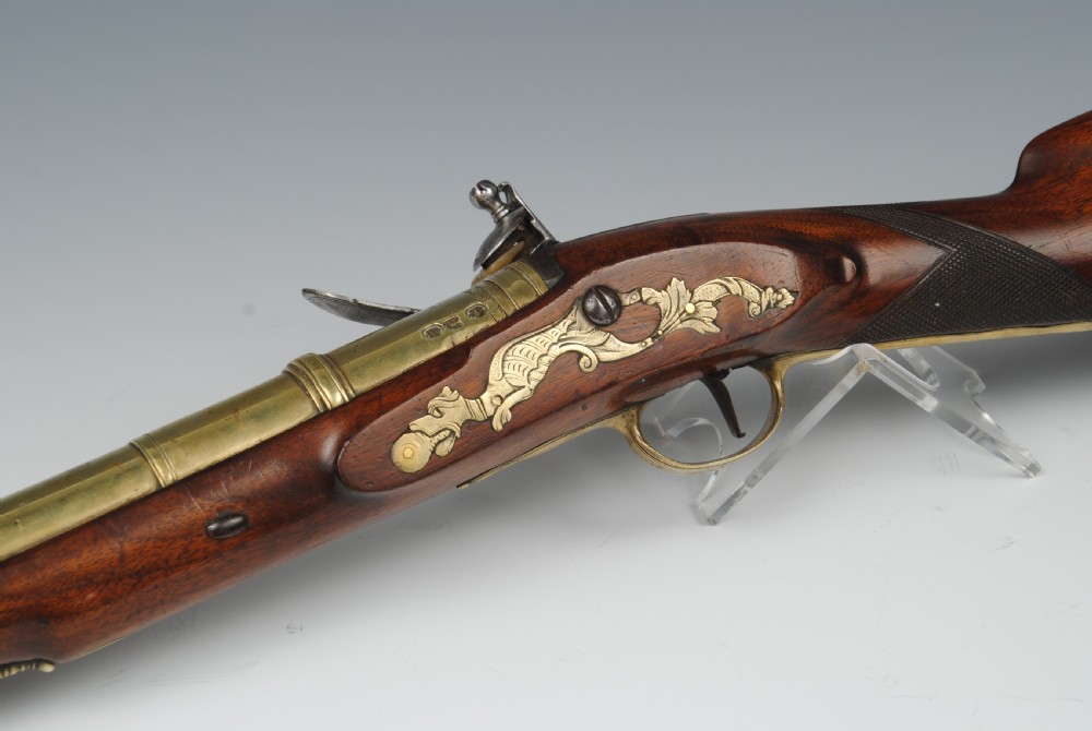 18TH CENTURY BRASS BARRELLED FLINTLOCK BLUNDERBUSS View IV