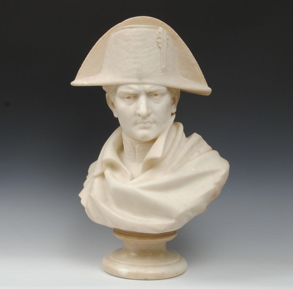 19TH CENTURY FULL SIZE ITALIAN MARBLE BUST OF NAPOLEON