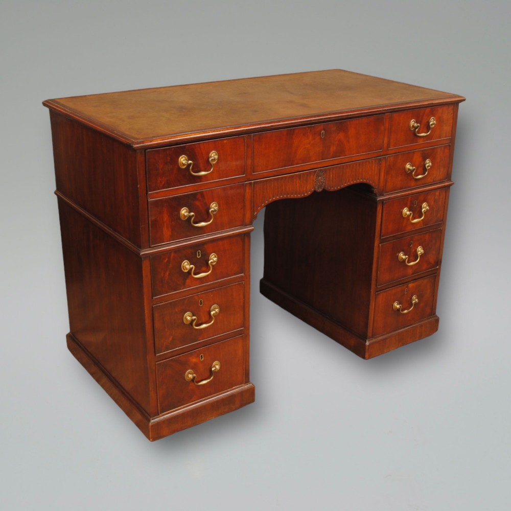 GEORGE III PERIOD MAHOGANY FITTED DESK ATTRIBUTED TO GILLOWS OF LANCASTER