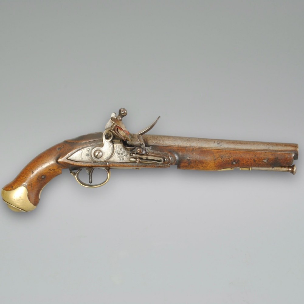 A GOOD EXAMPLE OF A TOWER LIGHT DRAGOON PATTERN FLINTLOCK PISTOL