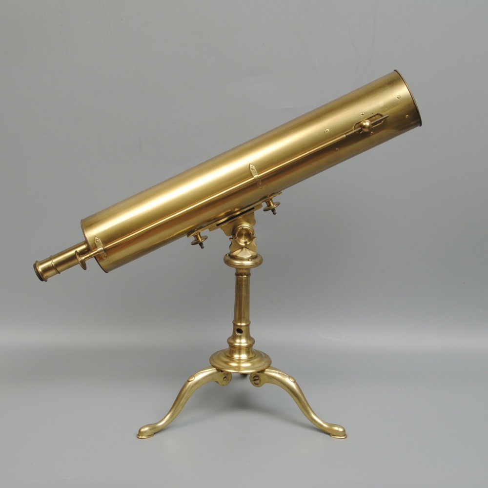 18TH CENTURY GREGORIAN BRASS TELESCOPE BY SPRINGER OF BRISTOL