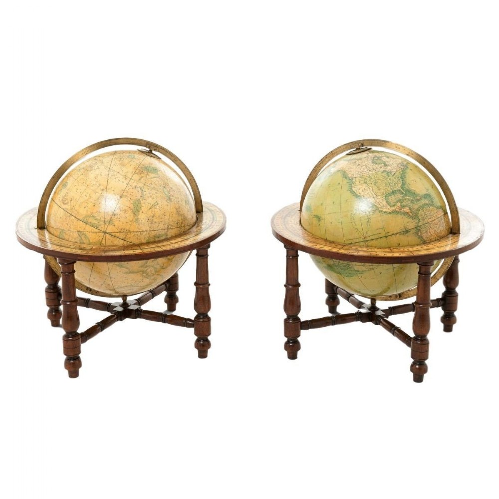 Mid 19th Century Globes by Wyld, London, 1847