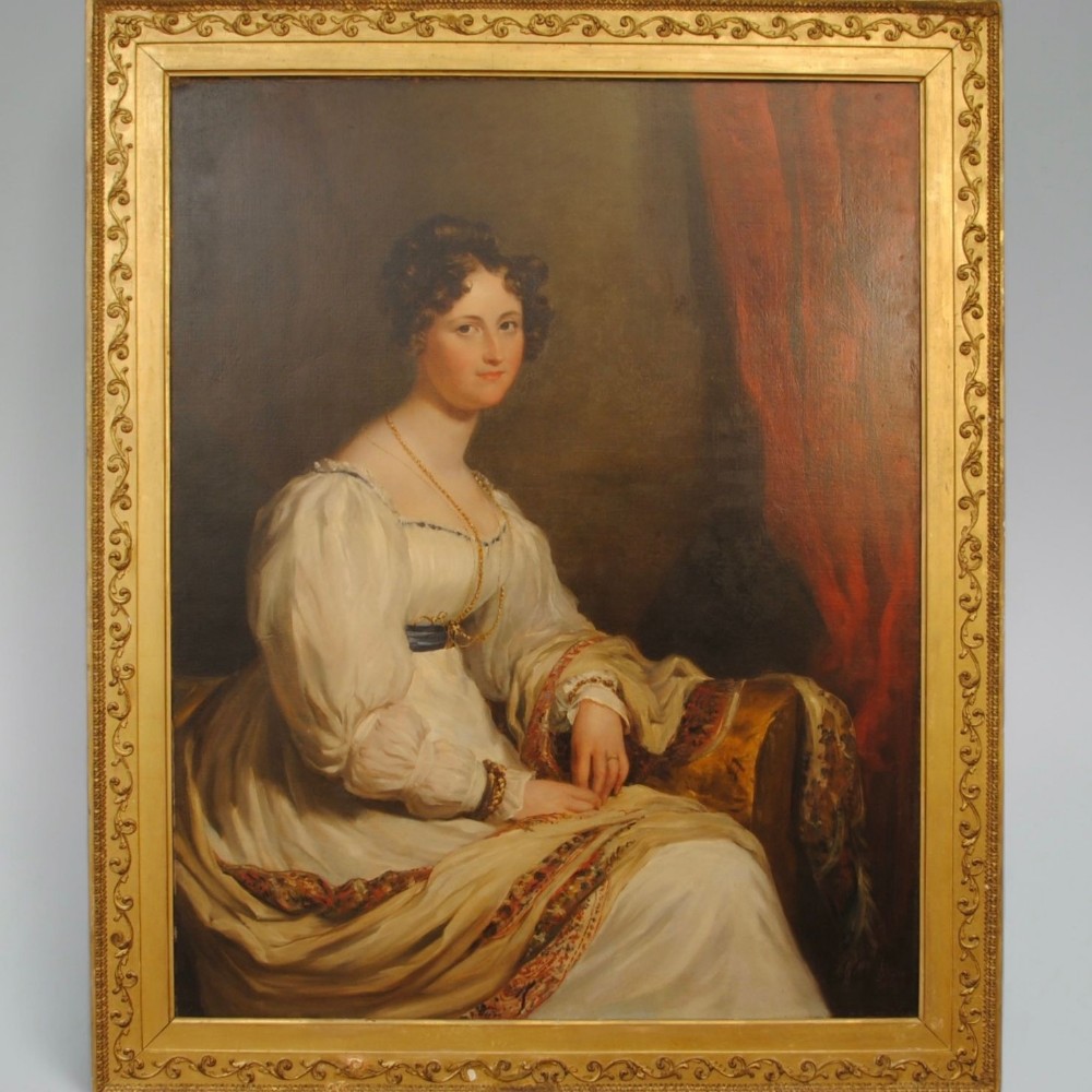 PORTRAIT OF A YOUNG LADY BY GEORGE HAYTER, 1826