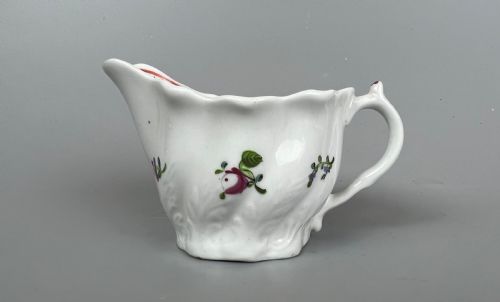 A late 18thc Caughley moulded Low Chelsea Ewer c.1780-90