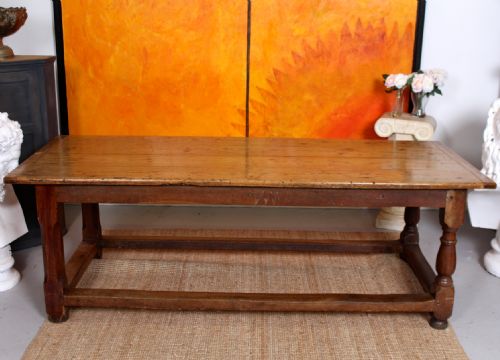 VICTORIAN PINE REFECTORY DINING TABLE - ADDITIONAL PHOTO 5