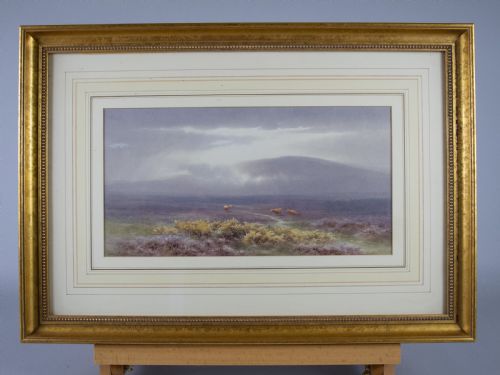 Charles Edward Brittan Jnr (1870-1949), 'A View of Dartmoor'. Signed Watercolour.