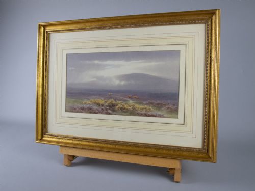 fig 1. Charles Edward Brittan Jnr (1870-1949), 'A View of Dartmoor'. Signed Watercolour.