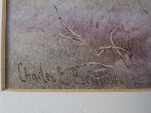 fig 4. Charles Edward Brittan Jnr (1870-1949), 'A View of Dartmoor'. Signed Watercolour.