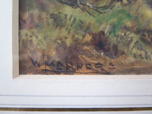 fig 1. William Manners R.B.A (1860-1930) - Shepherd With Flock On Woodland Path, c.1910