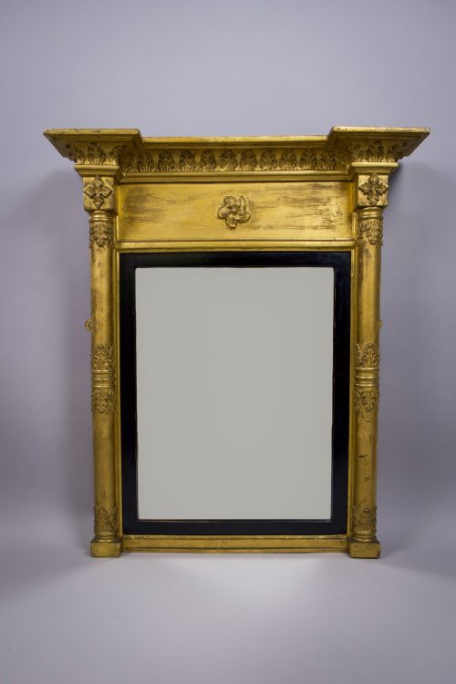 Regency Giltwood Pier Mirror with Harrogate Label, C.1810