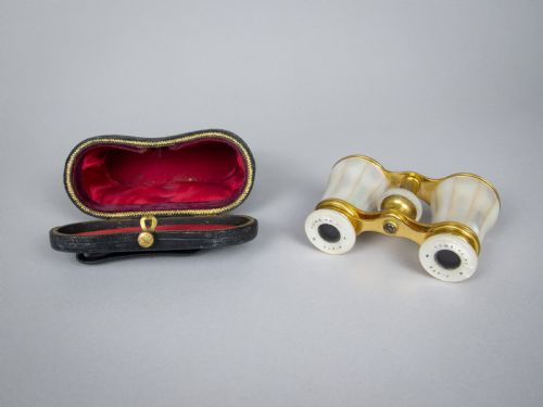 Lemaire F1 Gold Plated & Mother of Pearl Opera Glasses with Original Case.
