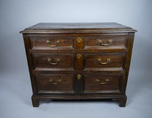 fig 1. 17th Century William & Mary Oak Chest Of Drawers, c.1690