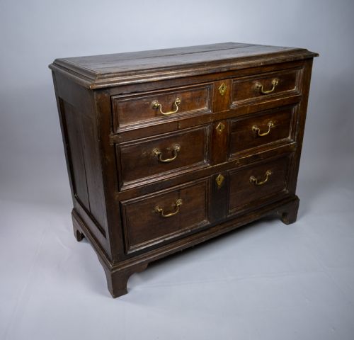fig 2. 17th Century William & Mary Oak Chest Of Drawers, c.1690