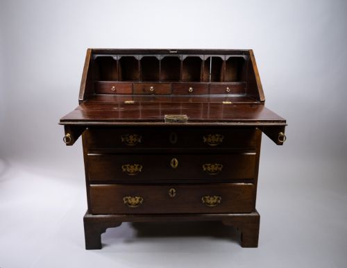 fig 2. Rare Small 18th Century Mahogany Bureau, c.1760