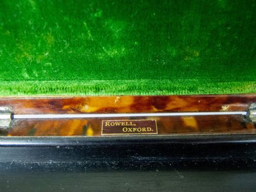 fig 2. Tortoiseshell & Silver Pin Boxes by Cornelius Desormeaux, 1894 & 95. Retailed by Rowell, Oxford.