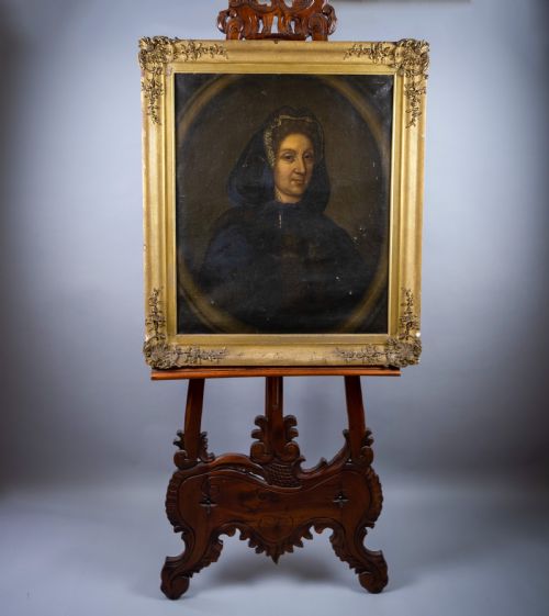 Large 17th Century French School Portrait, Likely Anne of Austria Queen of France.