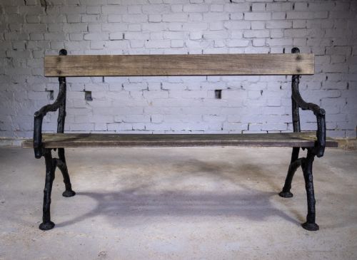 fig 1. Early 20th Century Cast Iron 'Trunk' Bench by Bayliss Jones, Wolverhampton, c.1900.