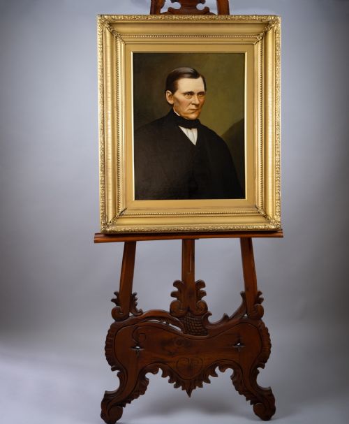 Large 19th Century Portrait of a Gentleman, Dated & Monogrammed. English School.