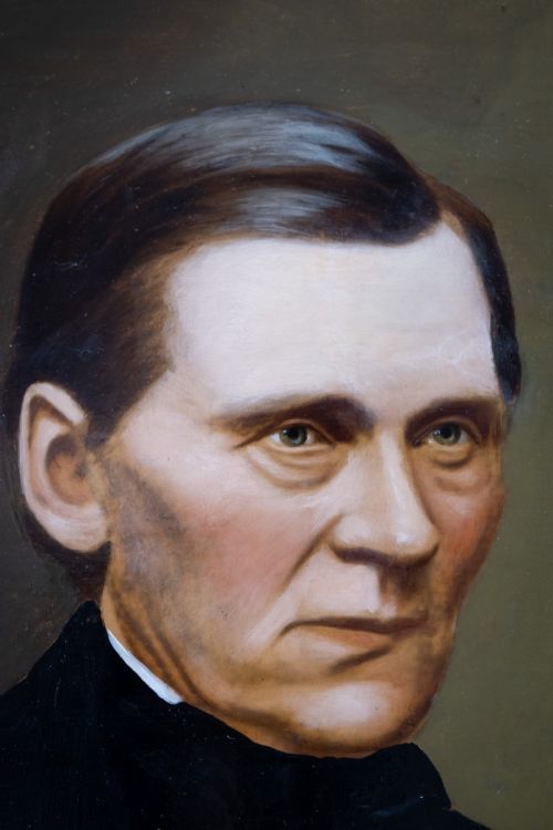 fig 2. Large 19th Century Portrait Of A Gentleman, Dated & Monogrammed. English School.