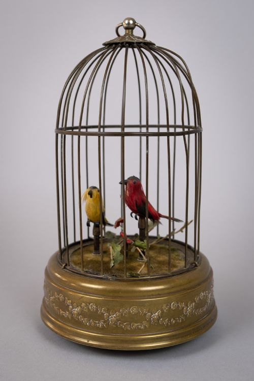 fig 1. Early 20th Century Swiss Singing Bird Automaton by Reuge Music, Sainte-Croix.