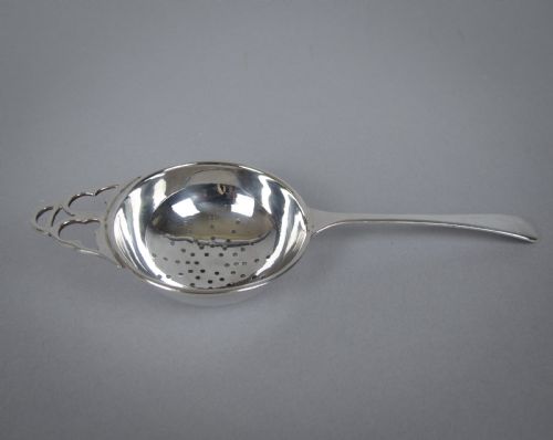 Sterling Silver Tea Strainer by Jb Chatterley & Sons, London, 1935