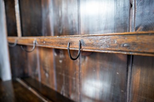 fig 2. George III Period English Oak Dresser With Rack.