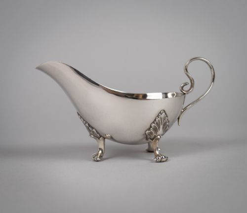 fig 1. James Dixon & Sons Sterling Silver Sauce Boat - Sheffield, 1935.