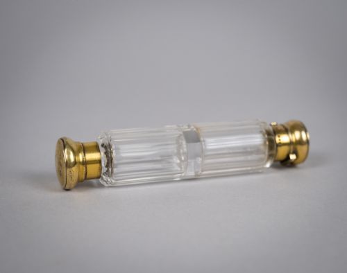 Rare Silver Gilt Double Ended Scent Bottle by John Harris, London, 1857.