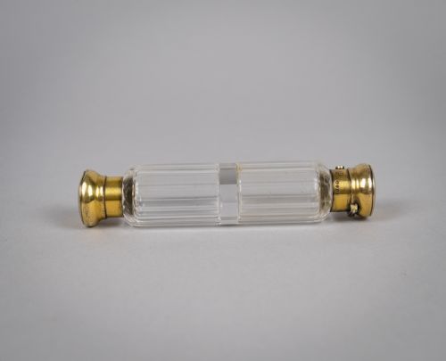 fig 1. Rare Silver Gilt Double Ended Scent Bottle By John Harris, London, 1857.