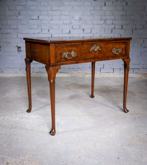 Fine George III Mahogany Single Drawer Side Table.