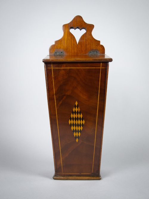 18th Century George III Mahogany Candle Box.
