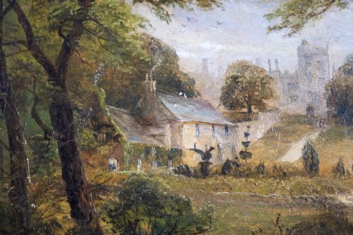 fig 2. David Payne (1843-1894) 'A Glimpse Of Haddon Hall'. Signed Verso. Oil On Canvas.