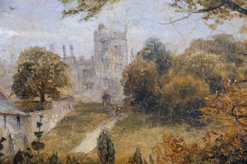 fig 3. David Payne (1843-1894) 'A Glimpse Of Haddon Hall'. Signed Verso. Oil On Canvas.