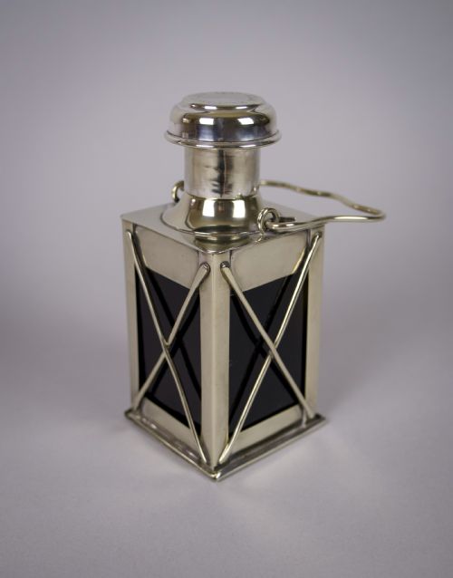 Novelty Silver Plate Lantern Decanter by Marples & Co, C.1910