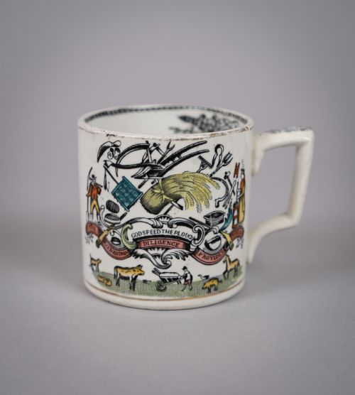 fig 4. Scarce Victorian Farmers Arms Mug by Wood & Hulme, c.1885.