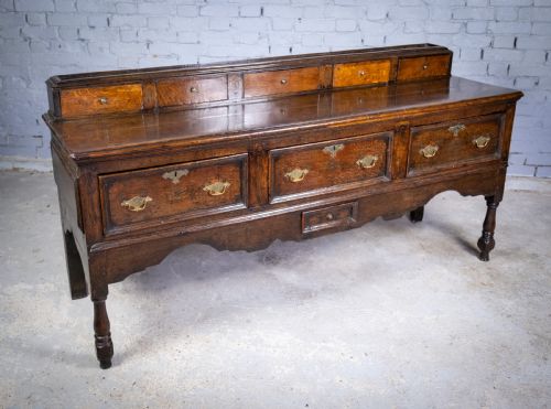 fig 1. Early 18th Century Joined Oak Dresser, c.1720.