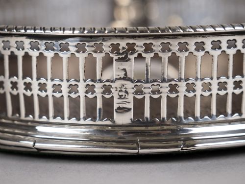 fig 2. George III Sterling Silver Wine Coaster