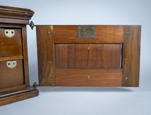 fig 1. Amberg Patent Double Filing Cabinet With Key, c.1900