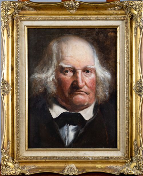 Circle of John Linnell (1792-1882) - Portrait of a Gentleman. Oil on Canvas.