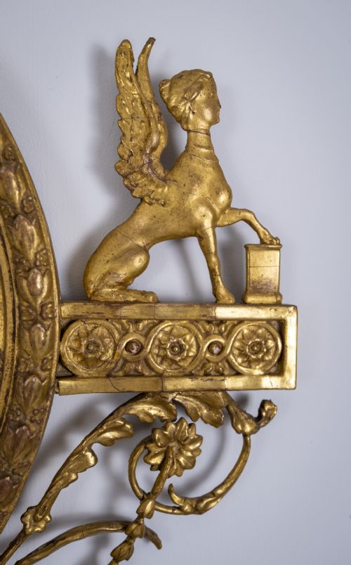 fig 1. Neo-Classical Oval Gilt Sphynx Mirror (Royal Provenance)