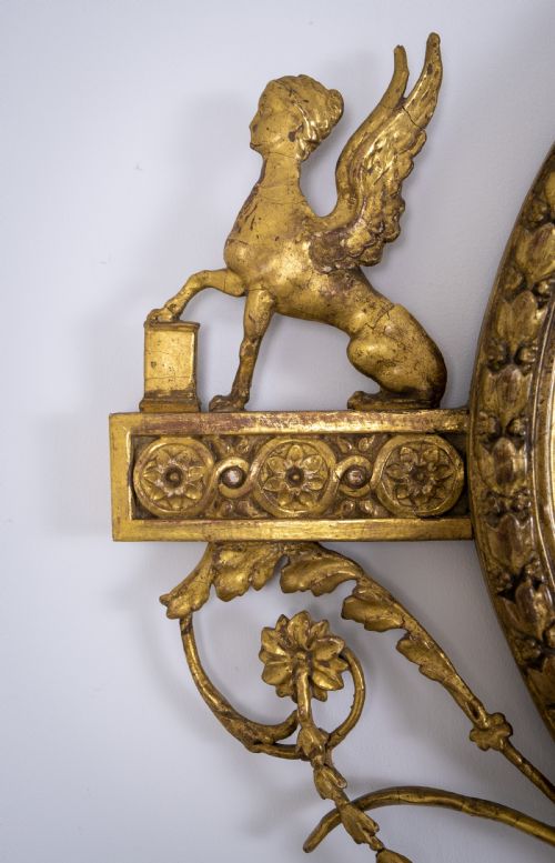 fig 2. Neo-Classical Oval Gilt Sphynx Mirror (Royal Provenance)