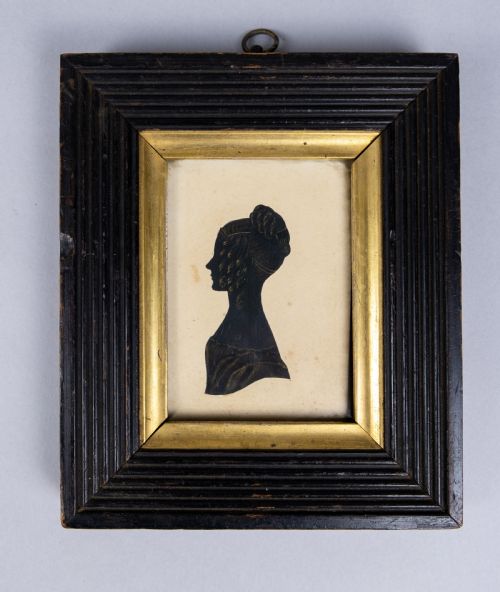 fig 1. Five Irish Bronzed Portrait Silhouettes - Lisburn County, Sept 1833.