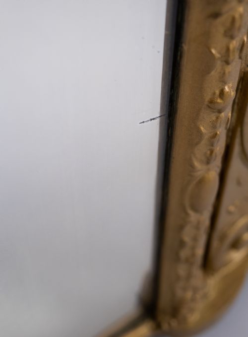 VICTORIAN GILT GESSO PUTTI CHERUB OVERMANTEL MIRROR - ADDITIONAL PHOTO 9