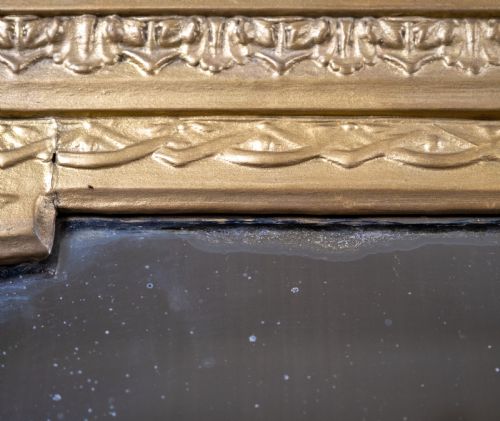 VICTORIAN GILT GESSO PUTTI CHERUB OVERMANTEL MIRROR - ADDITIONAL PHOTO 10